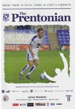 Tranmere Rovers v Wrexham Match Programme 2016-10-08